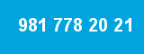 981 778 20 21 981 778 20 21